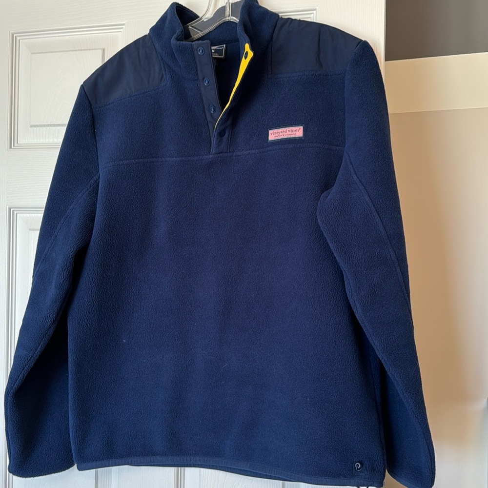 Harbor fleece quarter snap Vineyard  veins, fleece sweatshirt